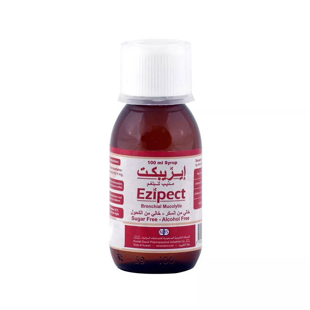 Ezipect Syrup (Alcohol & Sugar Free) 4Mg/5Ml 100Ml Glass Bottle