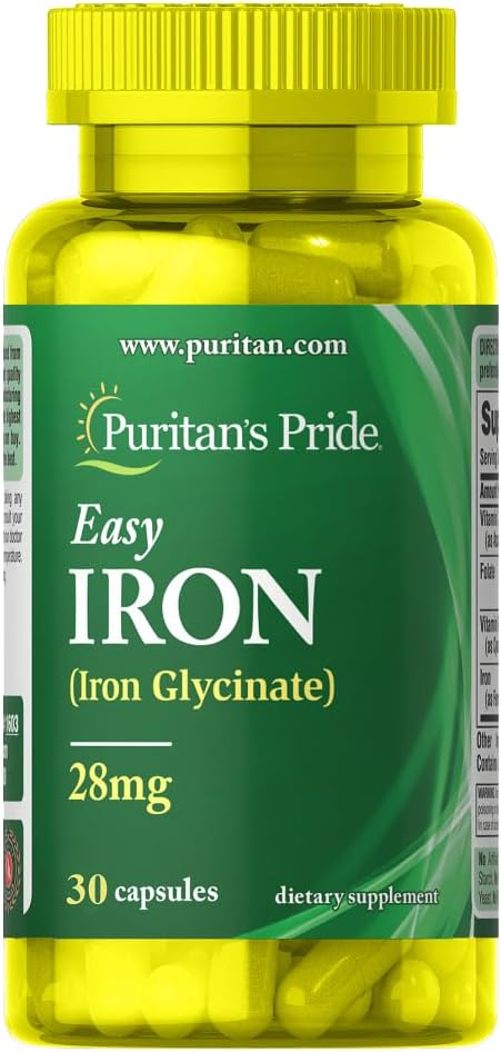 Puritan’s Pride Easy-iron 28 Mg Tablets, 30’s