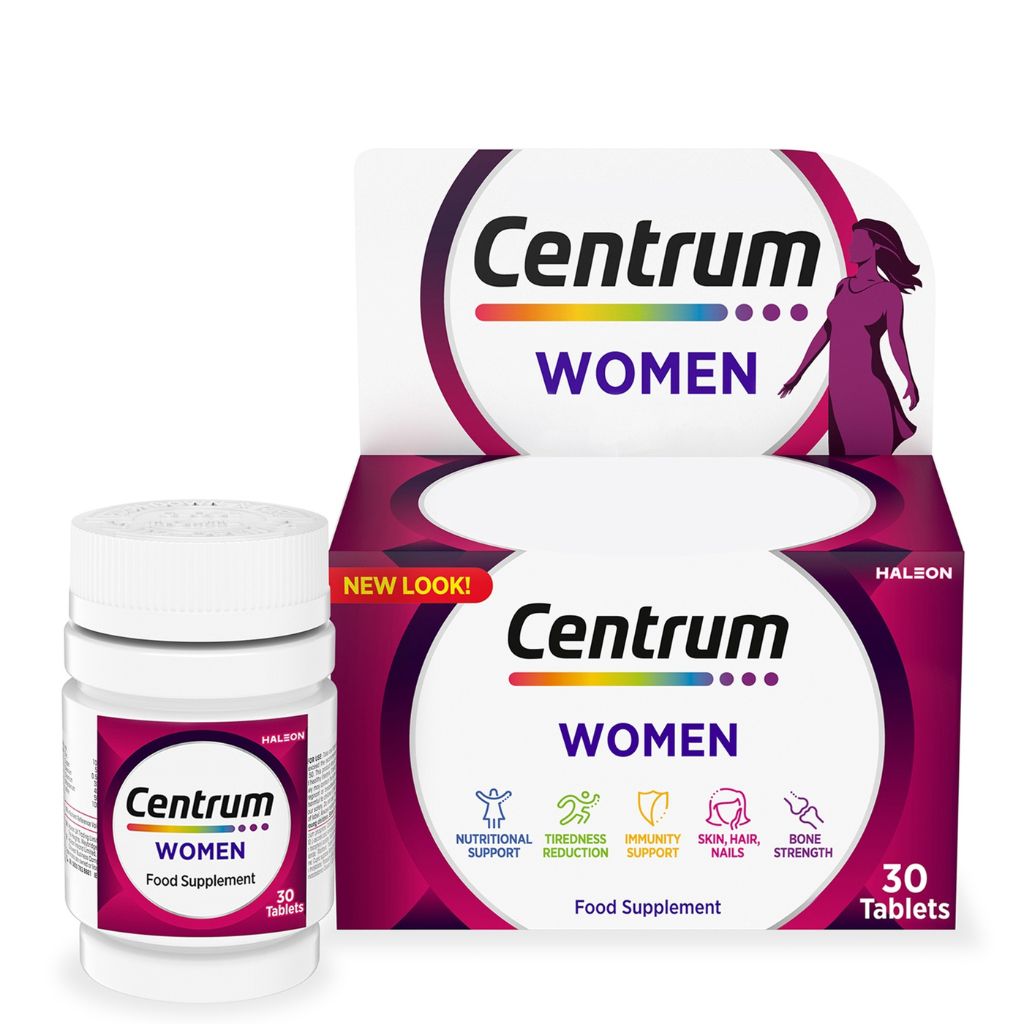 Centrum Women Multivitamin Tablets 30's – Daily Nutrition Support For Women