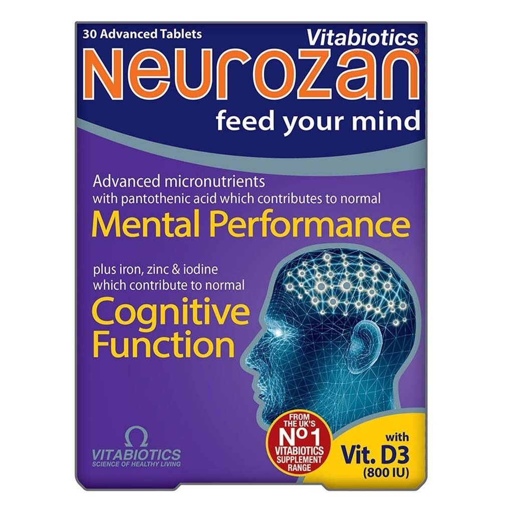 Vitabiotics Neurozan Capsules For Brain Function & Cognitive Support 30's