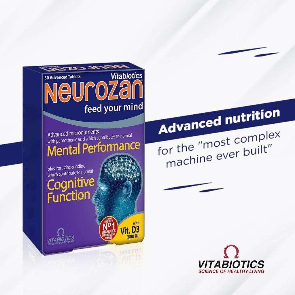 Vitabiotics Neurozan Capsules For Brain Function & Cognitive Support 30's