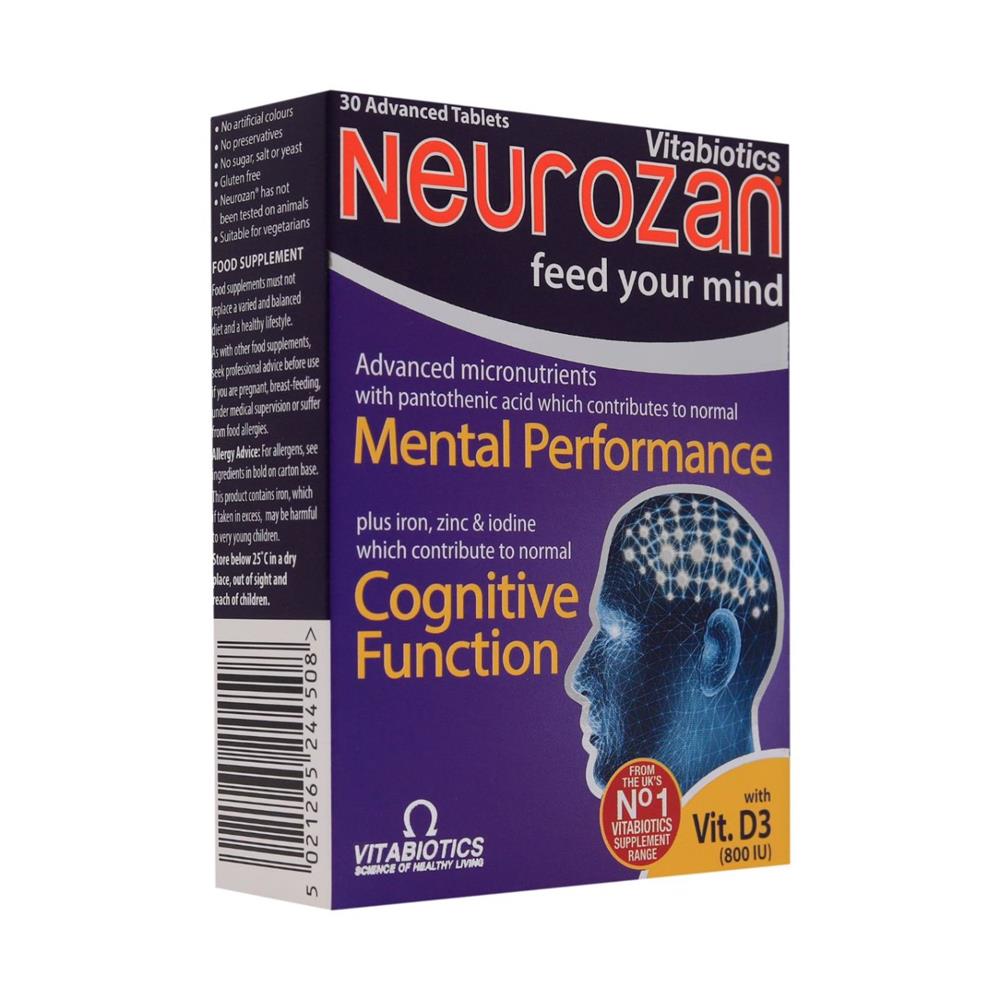 Vitabiotics Neurozan Capsules For Brain Function & Cognitive Support 30's