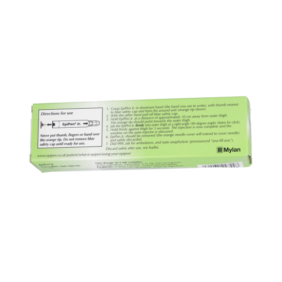 Epipen Jr 0.15mg Auto-injector For Emergency Allergic Reactions