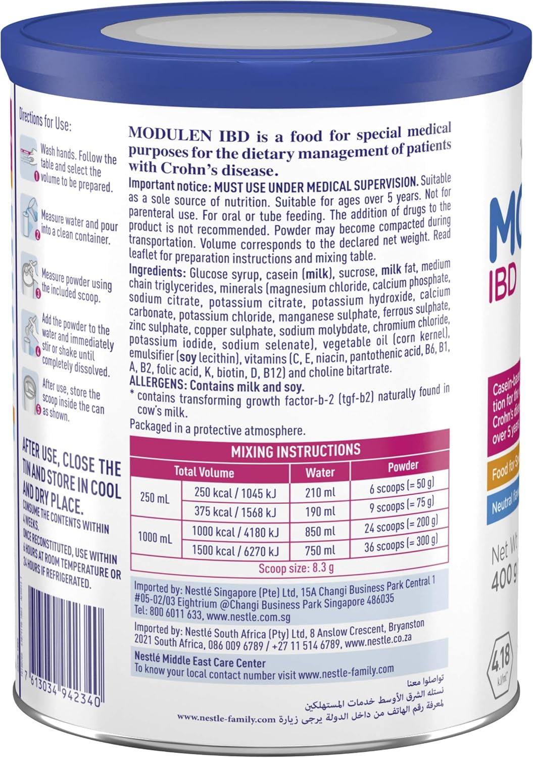 Modulen Ibd Powder 400 G