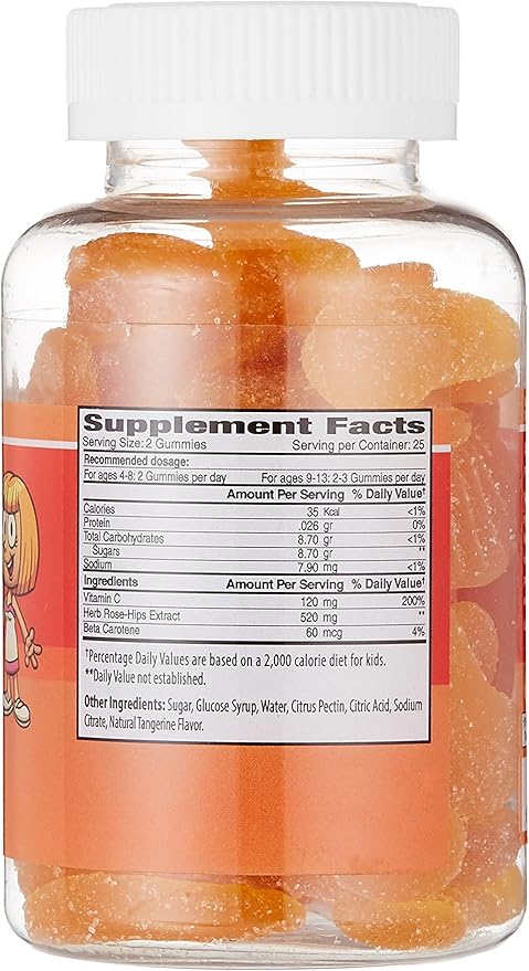 The Gummies Vitamin C & Beta-carotene For Kids, 50’s