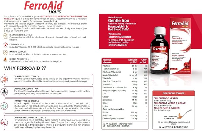 Vitalhealthcare Ferroaid Liquid, 200 Ml