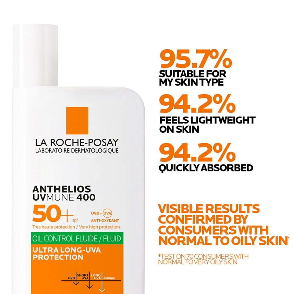 La Roche-posay Anthelios Uvmune Fluid Spf50+ For Advanced Sun Protection