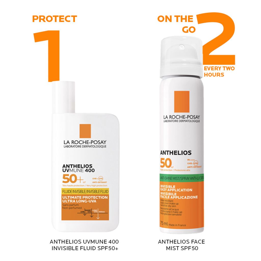 La Roche-posay Anthelios Invisible Face Mist Spf50+ 75ml For Broad Spectrum Sun Protection