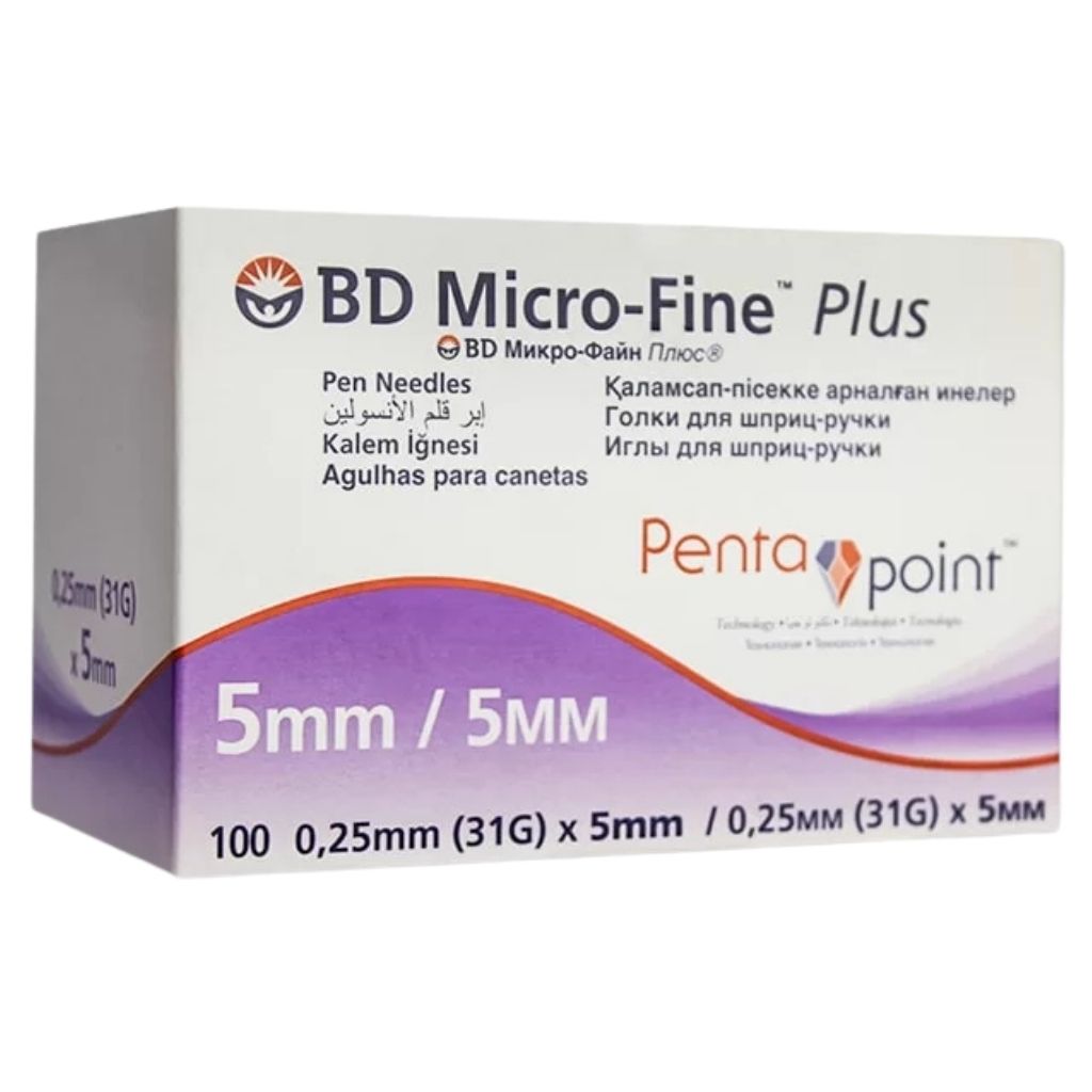 Bd Micro-fine Plus Pentapoint Pen Needles 31g X 5mm – Comfortable Insulin Injection Needles