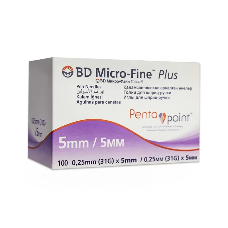 Bd Micro-fine Plus Pentapoint Pen Needles 31g X 5mm – Comfortable Insulin Injection Needles