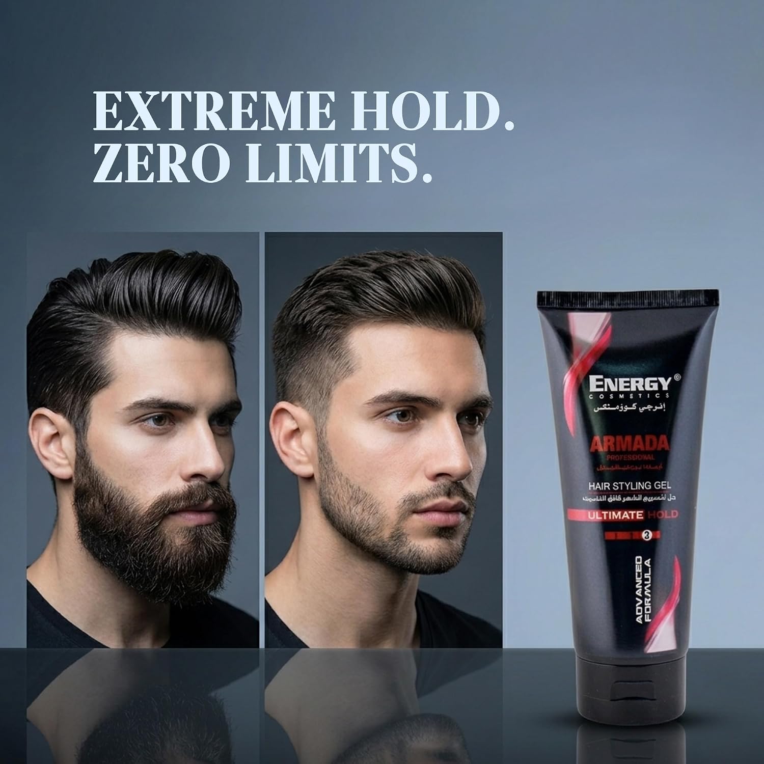 Energy Armada Ultimate Red Hair Styling Gel 200ml For Strong Hold & Styling