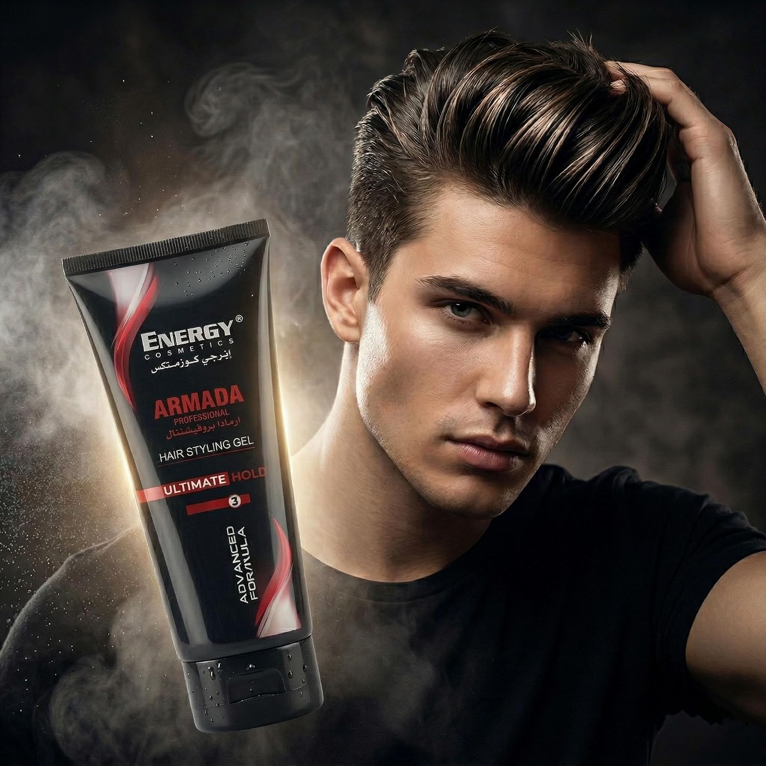 Energy Armada Ultimate Red Hair Styling Gel 200ml For Strong Hold & Styling