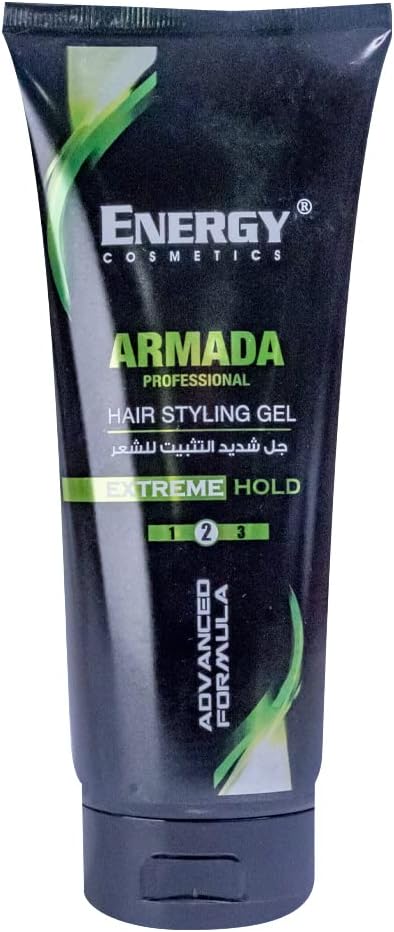 Energy Armada Extreme Green Hair Styling Gel 200ml For Strong Hold & Styling