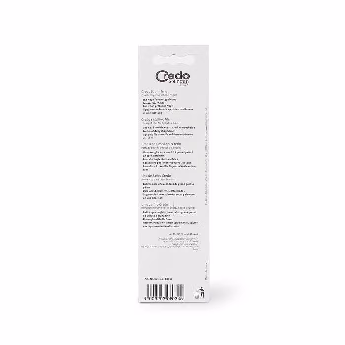 Credo Solingen Sapphire Nail File, 6″ Blister (18010)