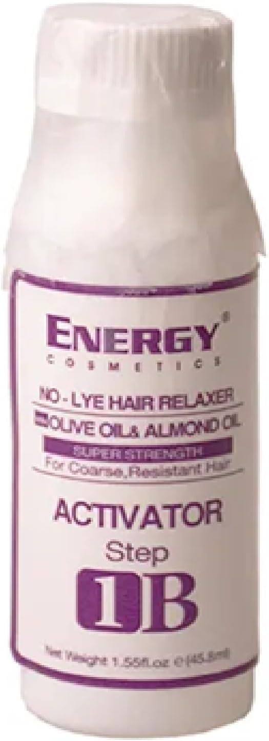 Energy No-lye Hair Relaxer Kit Super For Coarse & Resistant Hair