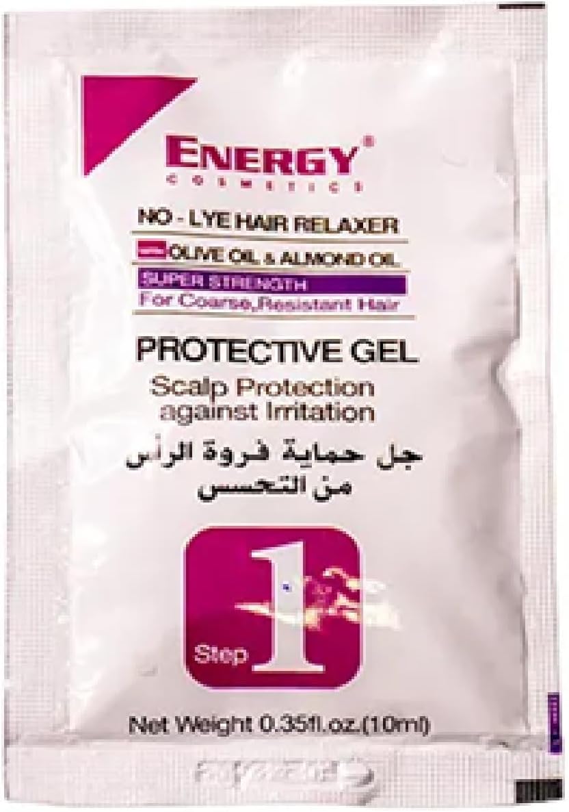 Energy No-lye Hair Relaxer Kit Super For Coarse & Resistant Hair
