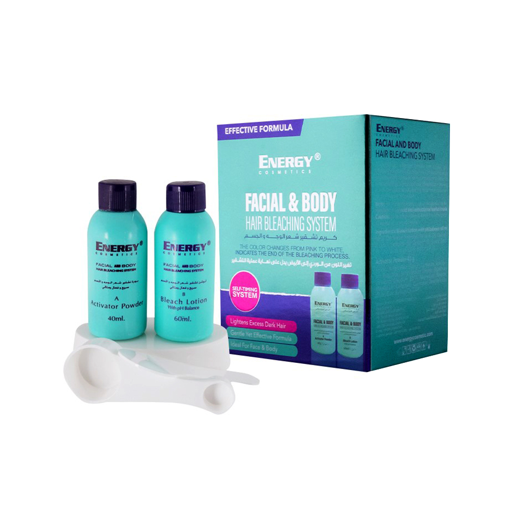 Energy Facial Bleaching System For Facial Hair Lightening