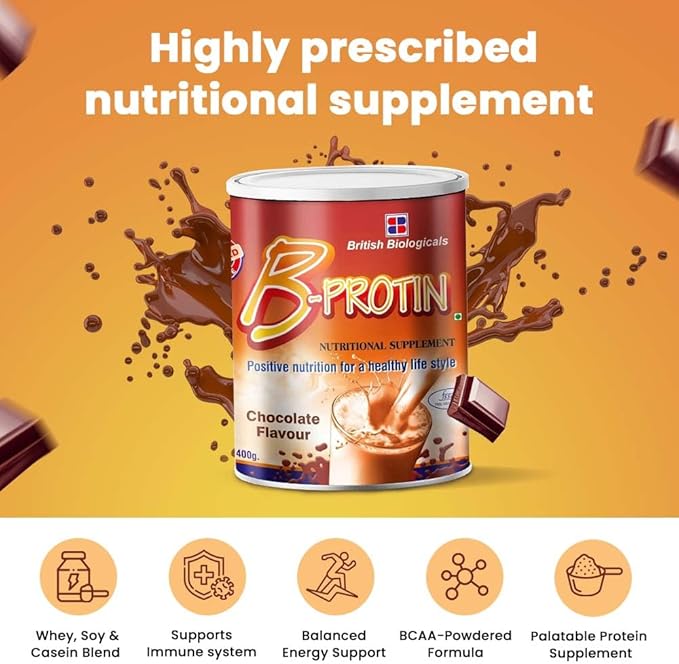 British Beauty B-protin Chocolate Flavour Protein Powder 400 G