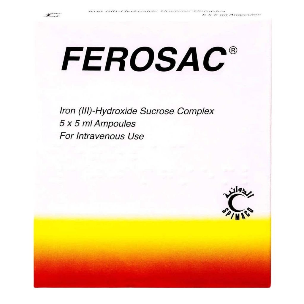 Ferosac 100mg/5ml Injection 5 Ampoules