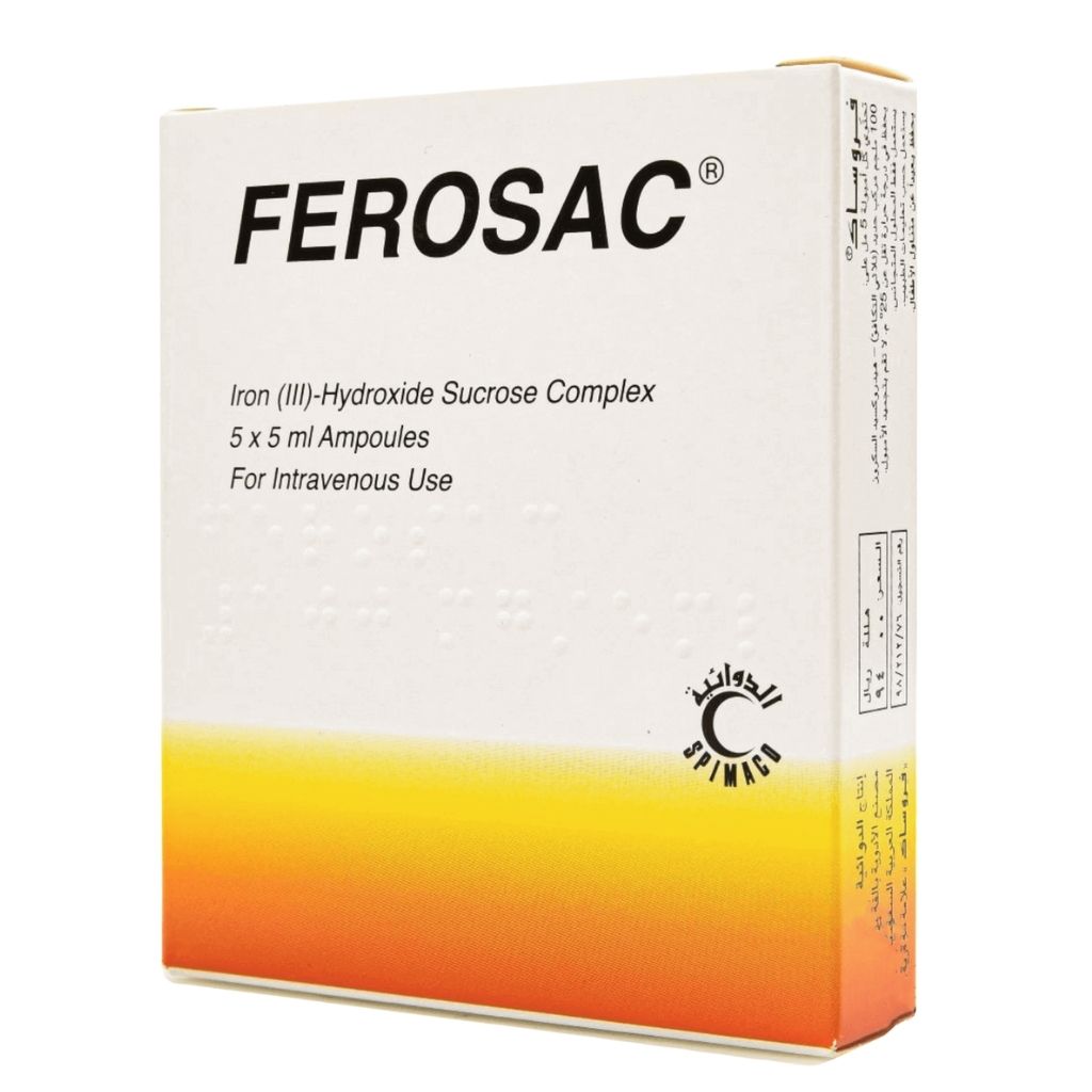 Ferosac 100mg/5ml Injection 5 Ampoules