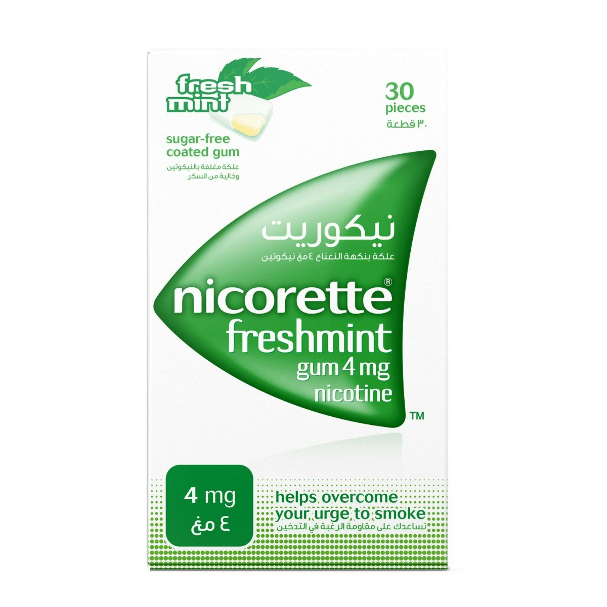 Nicorette 4Mg Freshmint Gum 30S