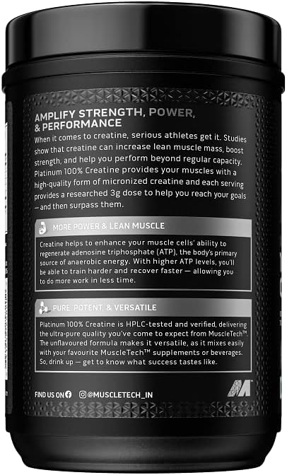 Muscle Tech Platinum 100% Creatine Monohydrate Powder 400G